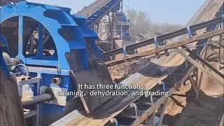 Mining Equipments Bucket Wheel Beach Sand Washer Washing Plant Machine