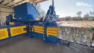 CM Series Horizontal Baler | High-Throughput Auto-Tie Baler for Bulky Waste