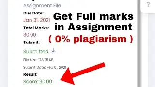 How make Assignment on MS WORD in Virtual University ( Get full marks ) ( zero % plagiarism )