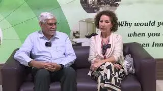 Dr. Ravindra Gettu with Dr. Antonia Pacios Alvarez, Technical University of Madrid, Spain