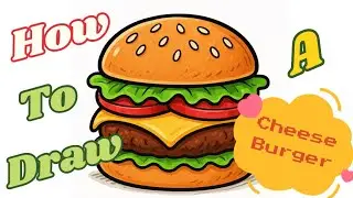 🍔Easy Burger Drawing For Kids | Step By Step