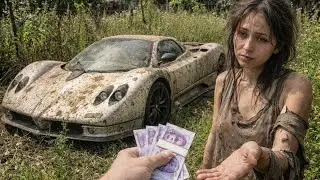 $1,000 Abandoned Pagani Zonda C12 Restoration | Satisfying ASMR Supercar Rebuild