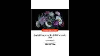 I'm a new DOMESTIKA teacher! 3 Flower Course: Anemone, Peony & ( no veiner ) Rose