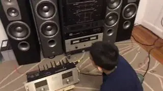 Phase Linear 400 Series II testing after repair.