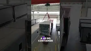 A 40-foot high cube container truck can transport two 20-foot expandable houses  #expandablehouse