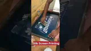 How to make Silk Screen Printing Shirt design for ladies #Silkprint #fashion #viralvideo #Shorts
