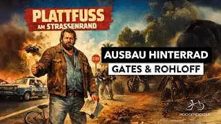 Plattfuß am Straßenrand: Ausbau eines Hinterrades mit Gates-Zahnriemen und Rohloff-Nabenschaltung