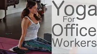 30 Minute Glowing Yoga Body Workout for (Office Workers) Featuring HealthnutNutrition