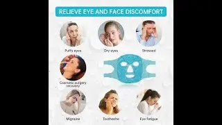 ZN&Ouml;CUET&Ouml;D Cold Face Eye Mask Ice Pack Reduce Facial Puff, Dark Circles, Gel Beads Hot Heat Cold Comp