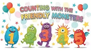 Counting with the Friendly Monsters | Learn Numbers with Fun Monster Characters  | Animagic Studio