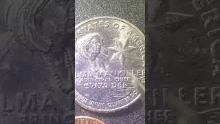 2022 D Wilma Mankiller Quarter  with a Rim 2 Rim Die Crack