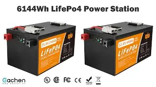 EACHEN Power Station 6144Wh 3000W For RV/Home Energy Storage (12V/24V)