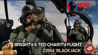 WE RAISED OVER &pound;9000 FOR OUR ARMED FORCES &bull; BRIGHTY & TED CHARITY TYPHOON FLIGHT &bull; RAF CONINGSBY