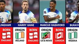 The Origin Of England Football Players ,Harry Kane, Jude Bellingham, Rashford