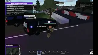 Arresting the [now former] Chief of Staff as Military Police | Berkeley County Roblox