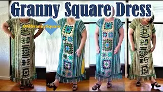 Crochet Granny Square Dress | Crochet Tutorial