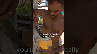 $0.65 King Coconut in Unawatuna!