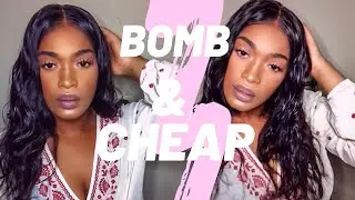 Bomb! Cheap Natural Realistic Pre-plucked Fake scalp wig | Install & Review