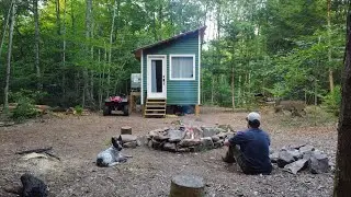 Off Grid Cabin Stay - Stone Firepit Build