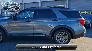 Certified 2022 Ford Explorer XLT, High Point, NC BO4386C