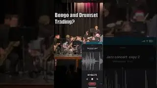 Drum set and Conga Trading? #shorts #drums #jazzband #jazz