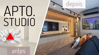 TRANSFORMAÇÃO TOTAL APTO STUDIO  INDUSTRIAL E CLÁSSICO