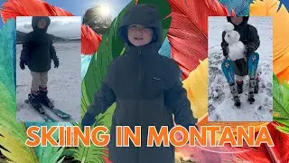 Bro's FIRST SKI LESSON & Snowman on Skis   HD 720p
