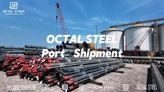 Casing and Piling Pipe: Precision Steel Pipe Port Loading and Shipping