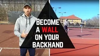 Tennis two-handed backhand consistency.