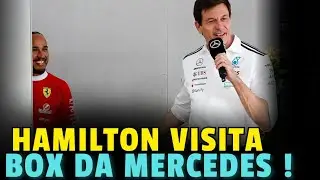 LEWIS HAMILTON VISITA MERCEDES DURANTE O GP DOS ESTADOS UNIDOS 