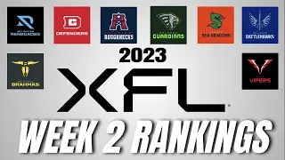 2023 XFL WEEK 2 Power Rankings! - Every Team Best To Worst