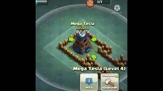 Mega tesla upgrade level 1 to Max level / clash of clans