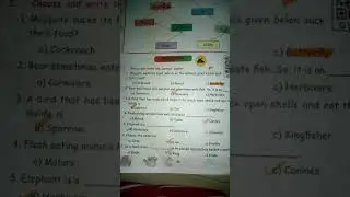 3rd standard third term  science 2nd lesson animal life book back exercise fully