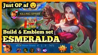 ESMERALDA MOBILE LEGENDS, ESMERALDA BEST BUILD 2020, HYPER CARRY GAMEPLAY, SEASON 19, MANIAC, MLBB