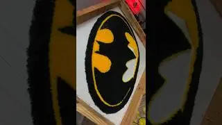 Создание коврика Бэтмена #batman #darkknight #brucewayne #rug #customrugs