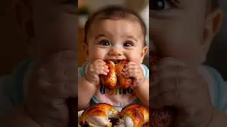 Baby food eating ASMR video  #ai#aifood  #cute #asmr #animation#kids #baby