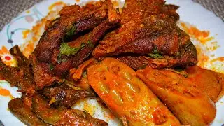 Fish with dried vegetables | Hokh Suen Gaad | Rare Recipe of Kashmir | 7 Vegetables in a single Dish