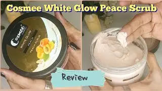 Cosmee White Glow Peach Scrub for body parts and face | watch the video for the true review| 