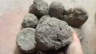 Extremely soft dusty big stoney sandcement dry crumbling 🔥 satisfying 