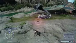 FINAL FANTASY 15 Giant Snake Boss Fight!