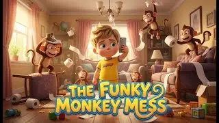 MONKEY PARTY!  The Funky Monkey Mess | Kids Brain Break: The Funky Monkey Dance!