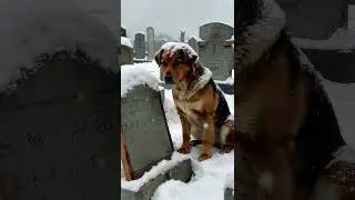 Loyal Dog Waits by Owner&rsquo;s Grave in the Snow ❄️🐶 | Emotional Story