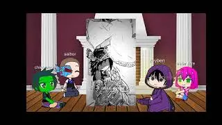 Jóvenes Titanes reaccionan a Robin es  giyu tomioka . original 👍🙃😺