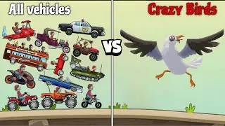 All Vehicles vs Crazy Birds Hill climb racing || #hill_climb_racing #hcr #Nafis_HCL