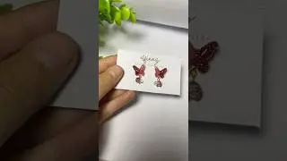 Making Earring - Beautiful Butterfly Earring - Shrink Paper Earring Craft #jewelrymaking #earrings