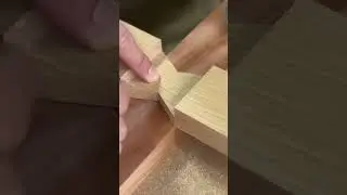 I made a half-lap joint shaped like a bow tie #shorts #woodworking #trending #trend #countrymusic