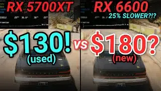 Б/У видеокарты — глупая идея? - б/у RX 5700XT против новых RX 6600 и a750!