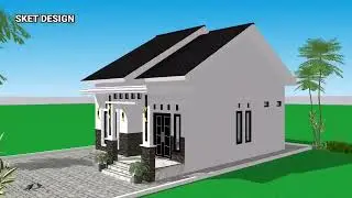 Desain Rumah Minimalis 8x11 Meter - 2 Kamar Tidur dan 2 Toilet 