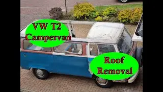 Volkswagen T2 Restoration Ep. 5 Removing The Roof