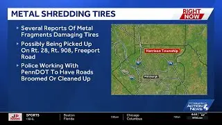 Harrison Township&nbsp;roads swept after reports of damaged tires by metal debris